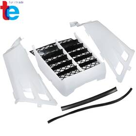Tr83144 Turitrade White Gas Tank Side Cover Radiator Grill For 1987-2006 Yamaha Banshee Yfz350