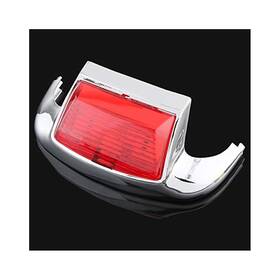 Unbranded 793420857216 For Harley Front Fender Light Led Red Lens Chrome 1980 2013 Models Heritage