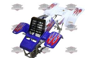 55892 Vzonemotors Yamaha Banshee Fenders And Graphics Red White Blue 2010
