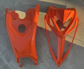 1pe-f3391-80-00 Yamaha 13-25 Raptor 700 Grill Nose Cone Gas Tank Cover Orange