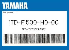 1td-f1500-h0-00 Yamaha Genuine Front Fender Assy -