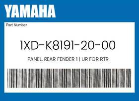 1xd-k8191-20-00 Yamaha Genuine Panel Rear Fender 1 Ur For Rtr -