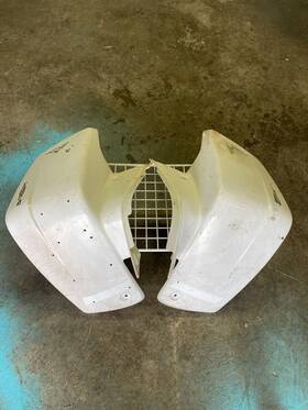 2xj-w2151-c1-00 Yamaha 2004 Blaster 200 Yfs200 Front Fender Mud Splash Guards Plastics Fairings
