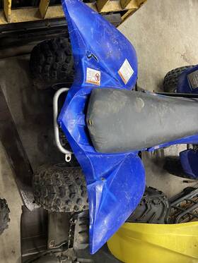 3936484-4842848 Yamaha 2005 Raptor 350 Blue Back Rear Fender Plastics Body Fenders 2006 2007 08