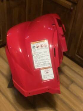 Yamaha 3b4-w2151-10-00 2008 Grizzly 700 Front Left Fender Assembly Oem Red