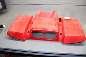 3hn-w2151-g1-00 Yamaha 1998 Big Bear 350 Front Fender Red
