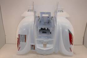 5th-w2161-20-00 Yamaha 04-06 Raptor 80 Oem White Rear Back Fender Mud Guard