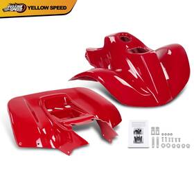 Yel257439 Yellowspeed 2pcs Fit For 1993-2005 Honda Sportrax 90 Trx90 Fenders Red Front And Rear Set