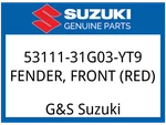 Suzuki Oem Part 53111-31G03-YT9 Fender, Front (red). Fixed Price $371.63.