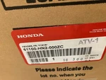 Fits Honda Motorcycle Powersports Fender Fr. Y151R Pt# 61100-HN2-000ZC. Fixed Price $216.25.