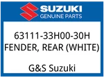 Suzuki Oem Part 63111-33H00-30H Fender, Rear (white). Fixed Price $592.06.