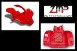 New Honda TRX250R Plastic Fighting Red Vented Race Front And Rear Fender Set. Fixed Price $636.09.