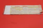 Nos Oem Honda Left Rear Fender Decal Atc 185 / 87525-958-671. Fixed Price $34.95.