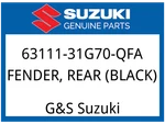 Suzuki Oem Part 63111-31G70-QFA Fender, Rear (black). Fixed Price $545.92.