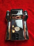 Chrome Enclosed Risers 4' Harley Sportster Custom Chopper Softail Oem Top Clamp. Fixed Price $170.00.