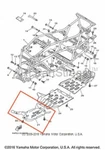 New Oem Yamaha Grizzly 550 Fi Engine Frame Skid Plate Protector. Fixed Price $124.95.