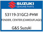 Suzuki Oem Part 53119-31GC2-PHW Fender, Center (camouflage). Fixed Price $124.56.