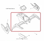 Oem Polaris Sportsman Front Fender Red New Factory Genuine. Fixed Price $1084.95.