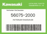 Kawasaki Genuine Pattern,rr Fender,rh,rr 56075-2000. Fixed Price $40.86.