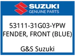 Suzuki Oem Part 53111-31G03-YPW Fender, Front (blue). Fixed Price $403.96.