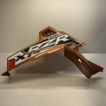 Flair Panel Box Side, Right, - 2012 Polaris Rzr Xp 900 Orange/blk. Fixed Price $225.00.