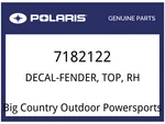 Polaris Oem Part 7182122 Decal-fender, Top, Rh. Fixed Price $69.99.