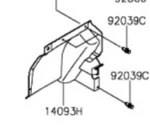Kawasaki Mule Pro-fxt 17 Mud Guard Left Rear 14093-0388 40855. Fixed Price $70.48.