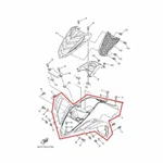 New Oem Yamaha Raptor 90 Front Fender Assembly White. Fixed Price $279.95.