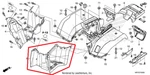 New Oem Honda TRX420 Rancher Left Side Cover Foot Well Rest Mudguard. Fixed Price $99.95.