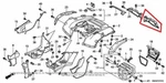 New Oem Honda Fourtrax Foreman Rubicon Trx 500 Rear Left Splash Guard. Fixed Price $64.95.