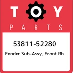 53811-52280 Toyota Fender Sub-assy, Front Rh 5381152280, New Genuine Oem Part. Fixed Price $484.06.