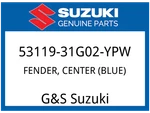 Suzuki Oem Part 53119-31G02-YPW Fender, Center (blue). Fixed Price $40.08.