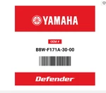 Yamaha Cover, Top, (red) (B8W-F171A-30-00). Fixed Price $69.00.