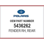 Polaris Fender, Rear, Right 5436262 Oem New. Fixed Price $84.99.