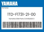 Yamaha Genuine Cover,side 1TD-F1731-21-00. Fixed Price $129.59.