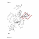 New Oem Suzuki Quadsport 250 Lt-z Left Side Cover Panel White. Fixed Price $154.95.