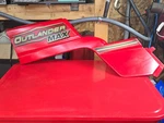 2004 Bombardier Outlander Max 400 4X4 Xt Ho Red Oem Left Side Engine Panel. Fixed Price $79.00.