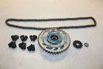 2024 Yamaha MT-03 Rear Back Sprocket Main Drive Chain 1WD-F5443-00-00. Fixed Price $49.99.