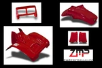 New Honda Atc 350X 85 - 86 Red Plastic Front And Rear Fender Complete Set. Fixed Price $505.83.