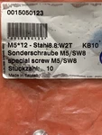 Ktm 0015050123 Collar Screw M5 X12MM SXF250, SXF350, SXF450, Excf,exc. Fixed Price $9.78.