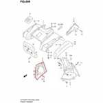 New Oem Suzuki King Quad 500 Lt-f Right Side Inner Mud Guard. Fixed Price $54.95.