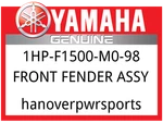 Yamaha Oem Part 1HP-F1500-M0-98 Front Fender Assy. Fixed Price $177.99.