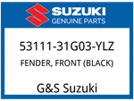 Suzuki Oem Part 53111-31G03-YLZ Fender, Front (black). Fixed Price $280.40.