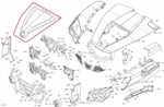 New Oem Can-am Commander Max 800 1000 Front Hood Access Panel Blue. Fixed Price $589.95.