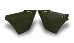 New Honda 85 - 87 Big Red Olive Green Plastic Side Panels. Fixed Price $120.21.