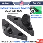 For Polaris Slingshot Left & Right Side Mirrors Mount Brackets Aluminum Us. Fixed Price $50.99.