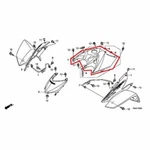 New Oem Honda Sportrax Fuel Gas Tank Cover Fender Red. Fixed Price $99.95.
