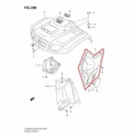 Oem Genuine Factory New Suzuki Lt-a Lt-f 400 Eiger Right Side Panel Black. Fixed Price $89.95.