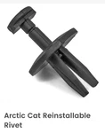 Oem Arctic Cat Atv & Snowmobile Set Of 5 Plastic Re-installable Rivets 0623-362. Fixed Price $12.95.