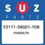 53111-38G01-YD8 Suzuki Fender,fr 5311138G01YD8, New Genuine Oem Part. Fixed Price $278.15.